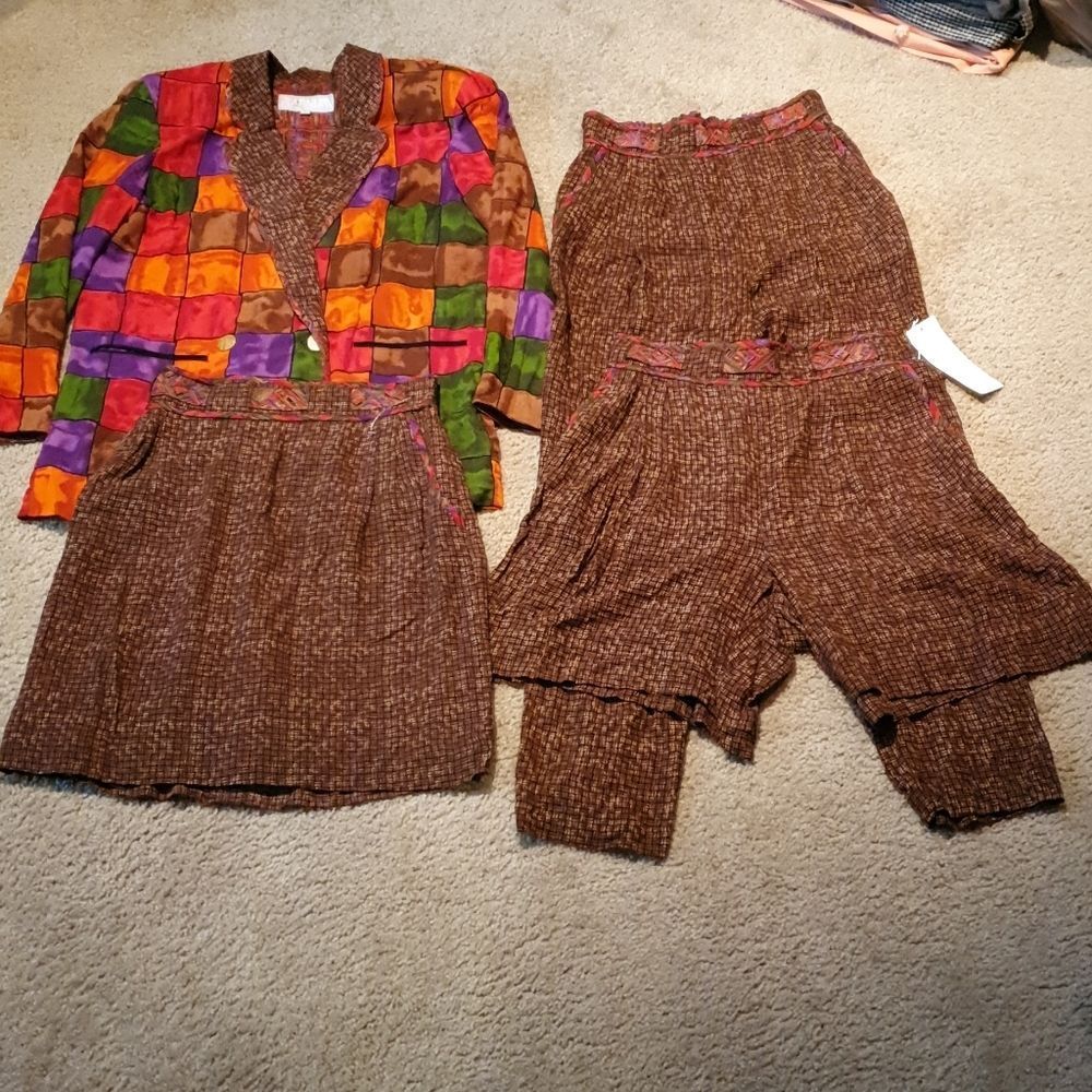 Vtg 80s Ladies 4pc Do it All Suit